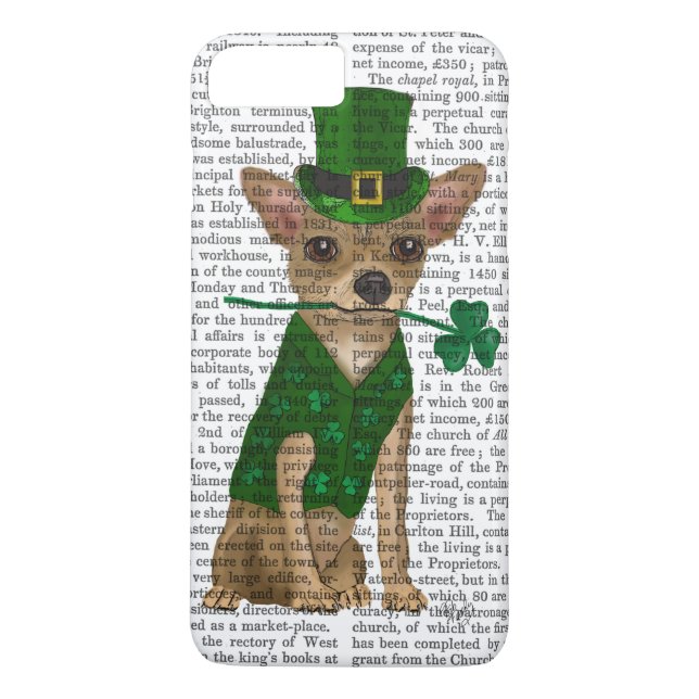 Chihuahua Leprechaun Case-Mate iPhone Case (Back)