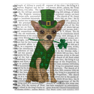 Chihuahua Leprechaun Spiral Notebook