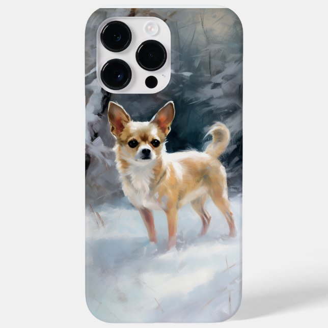 Chihuahua  Let It Snow Christmas Case-Mate iPhone Case (Back)