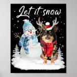 Chihuahua Long Haired Santa Dog Christmas Snowman  Poster<br><div class="desc">Chihuahua Long Haired Santa Dog Christmas Snowman Xmas 1</div>