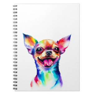 Chihuahua Love   Colorful Chihuahua Dog art Notebook