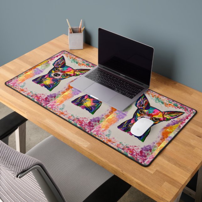 Chihuahua Love Desk Mat (Office 2)