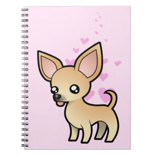Chihuahua Love (smooth coat) Spiral Notebook