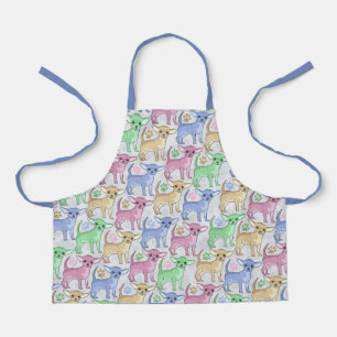 Chihuahua Lover Colourful Pattern Apron