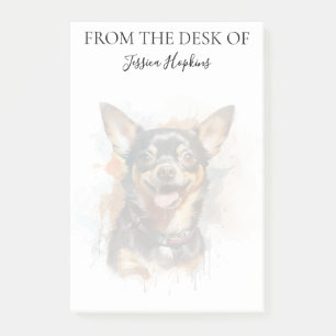 Chihuahua Lover Monogrammed Dog Post-it Notes
