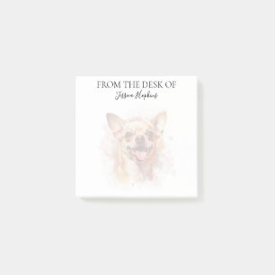 Chihuahua Lover Monogrammed Dog Post-it Notes