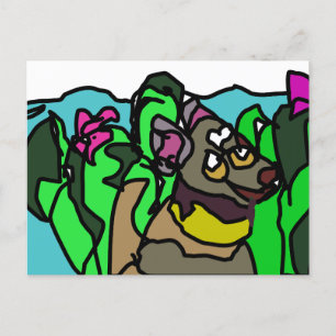Chihuahua lover postcard