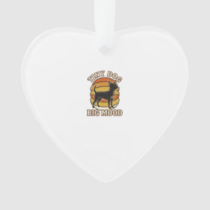 Chihuahua Lover Shirt Retro Engraved Dog Humour De Ornament