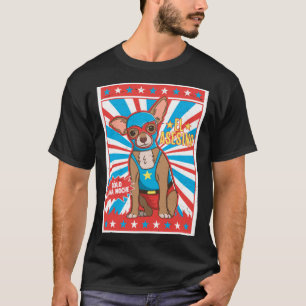Chihuahua Luchador Wrestling Poster Lucha Dog T-Shirt