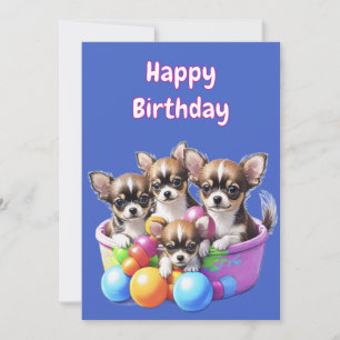 Chihuahua lustige Welpen Invitation