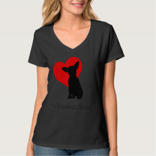 Chihuahua Mama Gift Women Dog Lovers Chiwawa Pets  T-Shirt