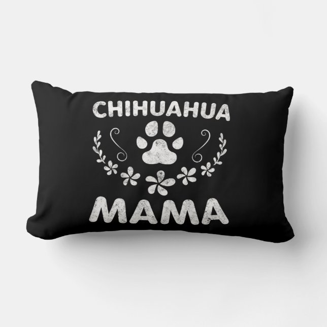 Chihuahua Mama Lumbar Cushion (Front)