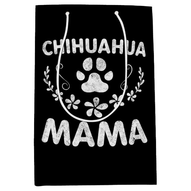 Chihuahua Mama Medium Gift Bag (Front)