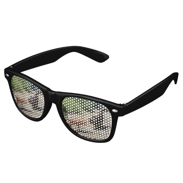 Chihuahua Meets Cat Retro Sunglasses (Angled)