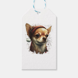 Chihuahua  Merry Christmas  X-Mas Tree  Cute Gift Tags
