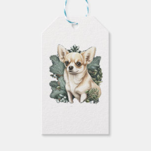 Chihuahua Merry Christmas X-Mas Tree Cute Gift Tags