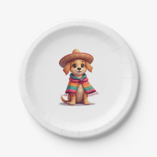 Chihuahua  Mexico  Cinco de Mayo  Funny Dog  (1) Paper Plate