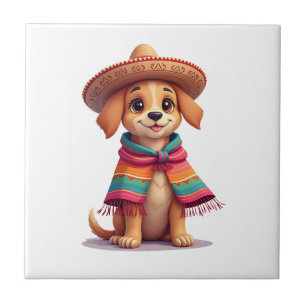 Chihuahua  Mexico  Cinco de Mayo  Funny Dog  (1) Tile