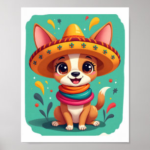 Chihuahua  Mexico  Cinco de Mayo  Funny Dog   (2) Poster