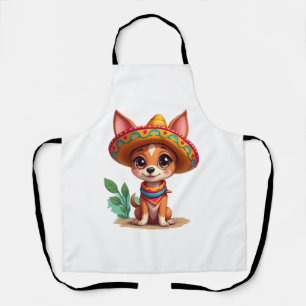 Chihuahua Mexico Cinco de Mayo Funny Dog (3) Apron