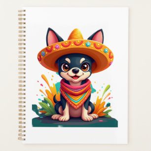 Chihuahua Mexico Cinco de Mayo Funny Dog (5) Planner