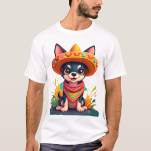 Chihuahua  Mexico  Cinco de Mayo  Funny Dog   (5) T-Shirt