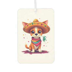 Chihuahua Mexico Cinco de Mayo Funny Dog (6) Car Air Freshener