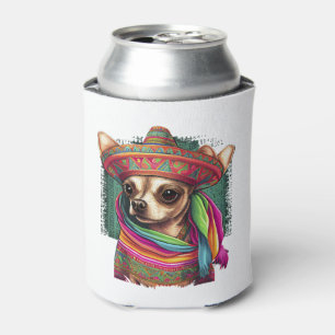 Chihuahua  Mexico  Cinco de Mayo  Funny Dog        Can Cooler
