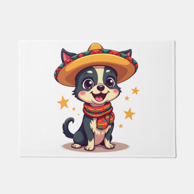 Chihuahua  Mexico  Cinco de Mayo  Funny Dog  Copy Doormat (Front)