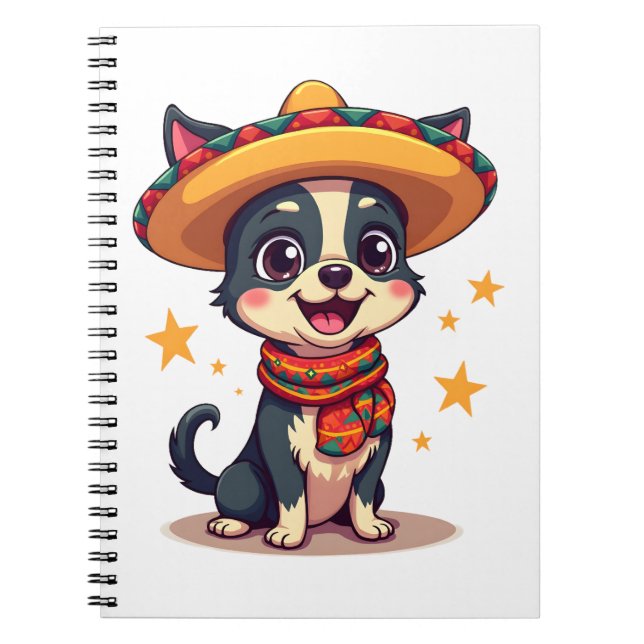 Chihuahua  Mexico  Cinco de Mayo  Funny Dog  Copy Notebook (Front)