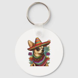 Chihuahua  Mexico  Cinco de Mayo  Funny Dog        Key Ring