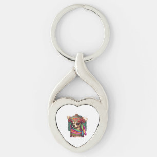 Chihuahua Mexico Cinco de Mayo Funny Dog Key Ring