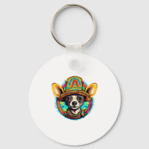 Chihuahua  Mexico  Cinco de Mayo  Funny Dog   Key Ring