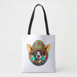 Chihuahua Mexico Cinco de Mayo Funny Dog Tote Bag