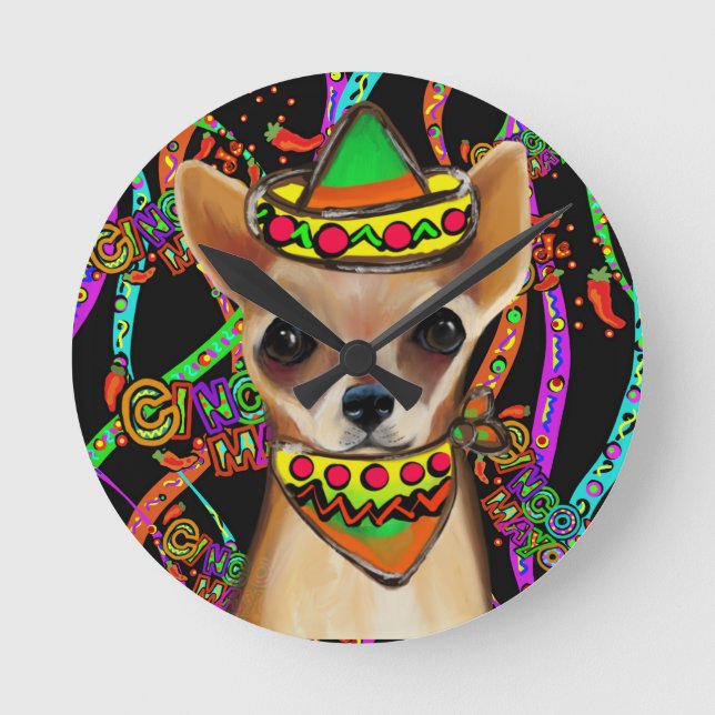 Chihuahua  Mexico  Round Clock (Front)