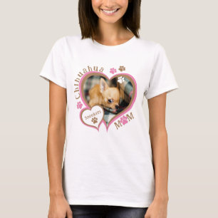 Chihuahua Mum Custom Photo T-Shirt