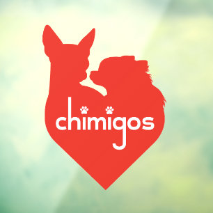 Chihuahua Mum Love Heart Chimigos Logo Car