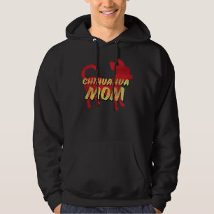 Chihuahua Mum Retro Distressed Style Hoodie