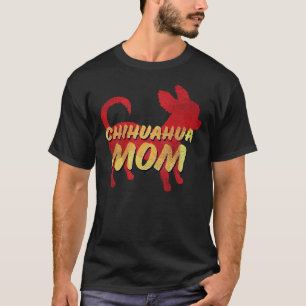 Chihuahua Mum Retro Distressed Style T-Shirt