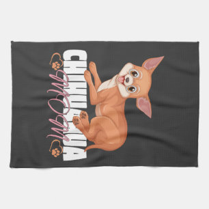 Chihuahua Mum Shirt Mothers Day Pet Owner Tea Towel