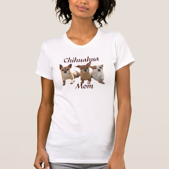 Chihuahua Mum T-Shirt Double Quote (Front)