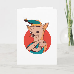 Chihuahua Mum Tattoo Card