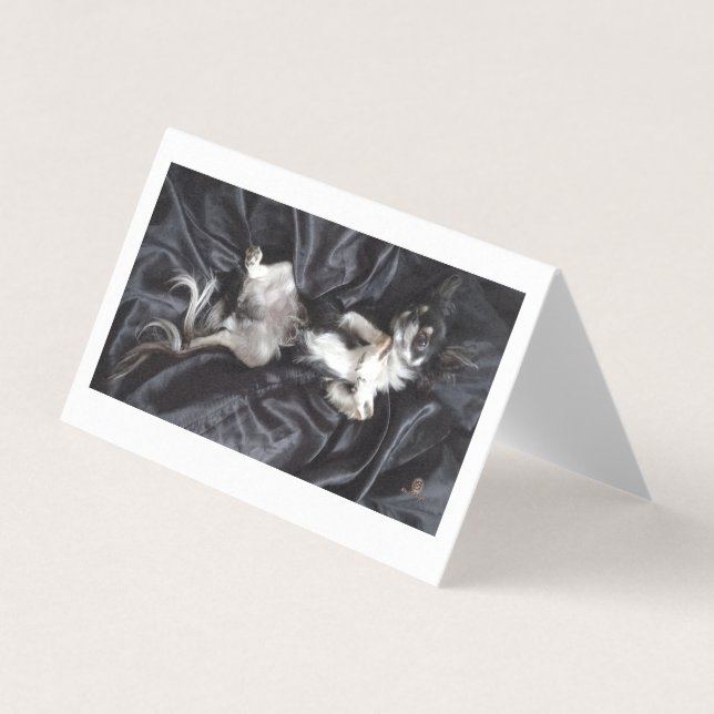 Chihuahua on Black Silk (Front)