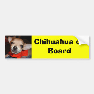 Chihuahua on Board Bumper Sticker