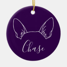 Chihuahua Ornament (Om Logo)