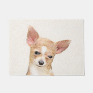 Chihuahua Painting - Cute Original Dog Art Doormat