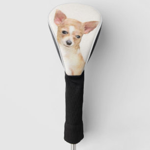 Chihuahua Painting - Cute Original Dog Art Golf Head Cover