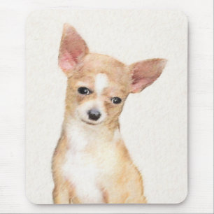 Chihuahua Painting - Cute Original Dog Art Mouse Pad