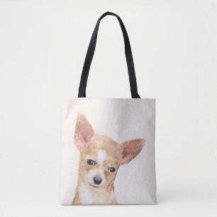 Chihuahua Painting - Cute Original Dog Art Tote Bag