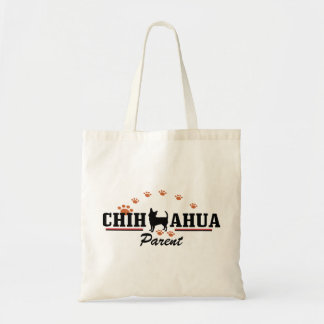 Chihuahua Parent W/Paws Tote Bag